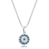 Elli Collierkettchen Evil Eye Basic 925 Silber, mit Kristallen von Swarovski® silberfarben