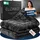 eloneo Sherpa Fleece Gewichtsdecke 155x220cm 9kg, Oeko-Tex Zertifiziert, Entspannungsdecke & Anti-Stress Therapiedecke, schwere Decke zum Schlafen, schwarz