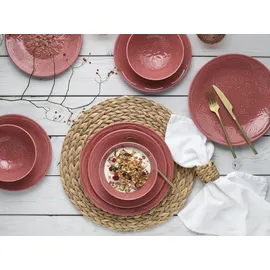 CreaTable Orient Mandala Tafelservice 18-tlg. rot