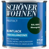 375ml Schöner Wohnen Protect Buntlack hochglänzend RAL 6005 Moosgrün