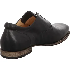 THINK! Herren GURU chromfrei gegerbte nachhaltige Halbschuhe, Schwarz 0010