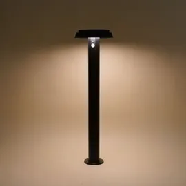 esotec Sockelleuchte Edelstahl/Glas/Kunststoff/Metall 70 cm inkl. Bewegungsmelder schwarz