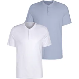 H.I.S. Henleyshirt blau L