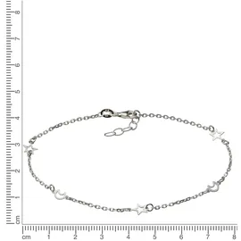 FIRETTI Fußkette FIRETTI "Schmuck Geschenk Silber 925 Körperschmuck Ankerkette", silber (silberfarben), Fußketten, Damen, Silber 925 (Sterlingsilber)