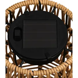 Dehner Gartenfackel Kunststoff/Metall Ø 12 cm H 110 cm 1 Stück beige