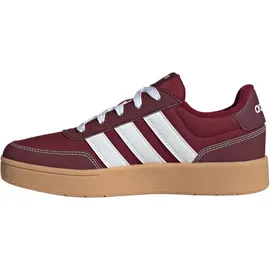 adidas Breakbase Kinder Collegiate Burgundy/Weiß/Shadow Red 40