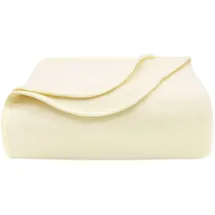 ZOLLNER Kuscheldecke 130 x 170 cm Weiß