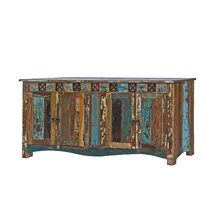 Massivmoebel24 Sideboard Altholz 178x42x88 mehrfarbig lackiert Nature OF Spirit #40
