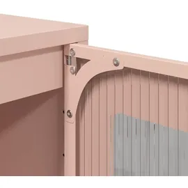 vidaXL Highboard Rosa 68x39x123 cm Stahl