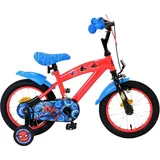 Volare Marvel Spider-Man Kinderfahrrad für Jungen - 14 Zoll - Rot/Blau