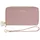 lazarotti Bologna Leather Double Zip Around Wallet Damen Geldbörse rosa