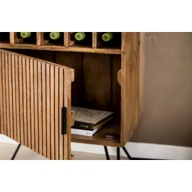 KAWOLA Weinschrank HORTA 56 x 90 x 35 cm Braun