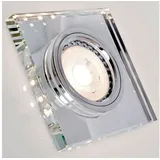Maxkomfort Einbauspot 4112 ECKIG Glas/Metall