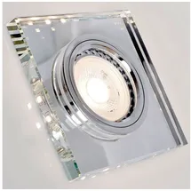 Maxkomfort Einbauspot 4112 ECKIG Glas/Metall