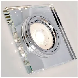 Maxkomfort Einbauspot 4112 ECKIG Glas/Metall