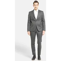 Lawrence Grey Hosenanzug Business-anzug Slim Fit 1-reihig grau 50