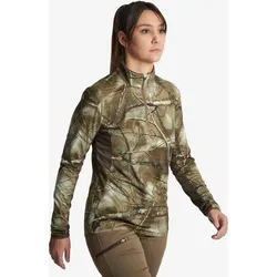 Jagd-Langarmshirt 500 TREEMETIC Damen geräuscharm atmungsaktiv 38