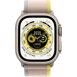 Apple Watch Ultra GPS+Cellular 49 mm Titaniumgehäuse, Trail Loop gelb/beige M/L