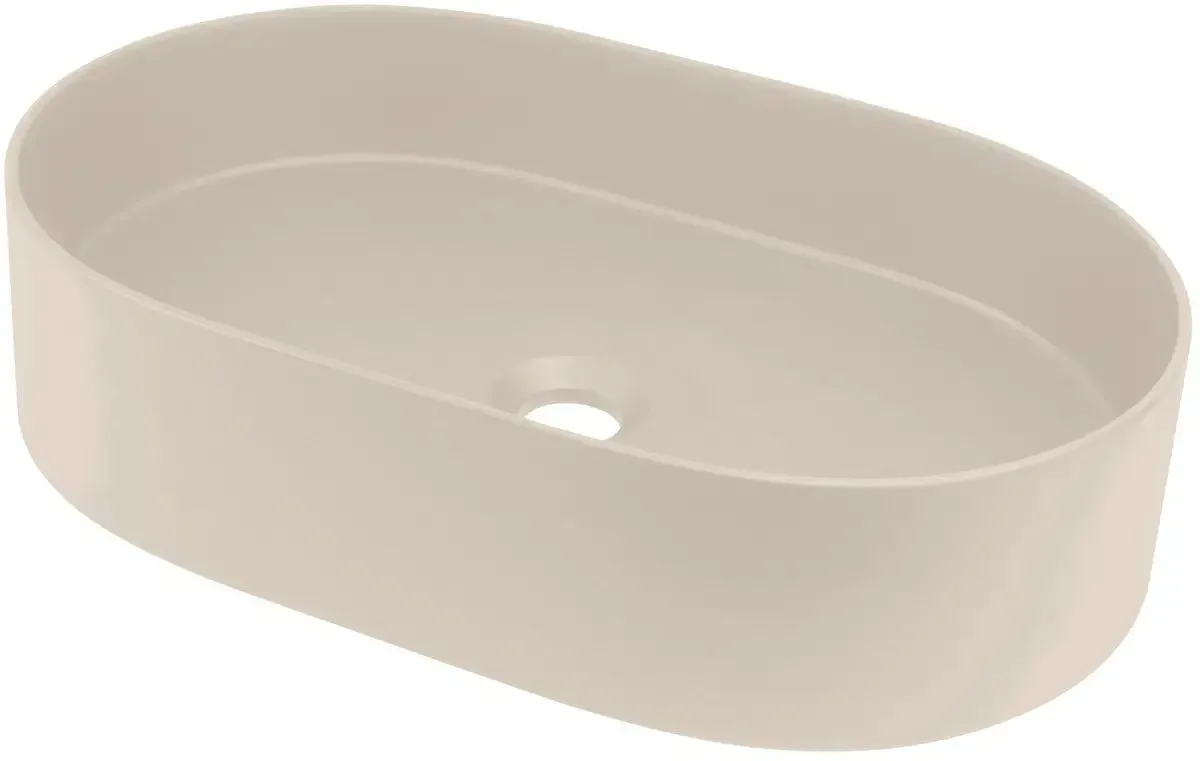 Neuesbad Serie 600 Aufsatzwaschtisch, beige, 550X350mm NB1DECQS_5U6S1