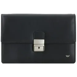 Golden Head Polo Herrentasche Handgelenktasche Leder 23 cm  schwarz