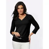 CREATION L V-Shirt in schwarz | Gr.: 44