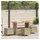 vidaXL Garten Essgruppe 4-tlg. Beige