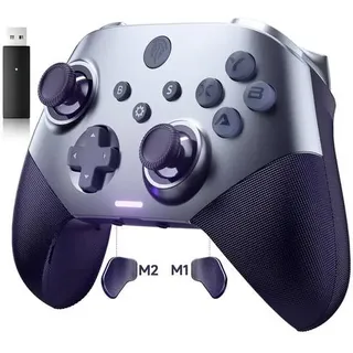 EasySMX X10 PC Controller mit Hall Triggers und Joysticks, Bluetooth Wireless Lila