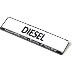 Eichner Werbeschild für Kennzeichenverstärker Diesel