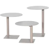 Spinder DESIGN "SUNNY 50", grau (silky taupe, silky taupe, silky taupe, silky taupe, silky taupe, silky taupe), B/H/T: 40cm x 50cm x 40cm, Tische, Beistelltisch, aus Stahl
