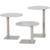 Spinder DESIGN "SUNNY 50", grau (silky taupe, silky taupe, silky taupe, silky taupe, silky taupe, silky taupe), B/H/T: 40cm x 50cm x 40cm, Tische, Beistelltisch, aus Stahl