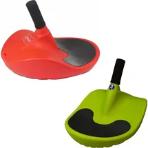 IPV Alpengaudi | Zipfelbob Set | Rot + Grün | mit Handgriff | bis 100 kg | ideal als Rodel, Bob & Schlitten