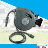 BITUXX Wand Schlauchtrommel Schlauchaufroller Wasserschlauchaufroller Schlauchbox Automatik 20 m)