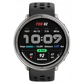 Amazfit Active 2 schwarzes Sport-Silikon