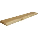 holz4home® holz4home Schwebendes Wandregal aus Eiche 120cm mit Baumkante Natur