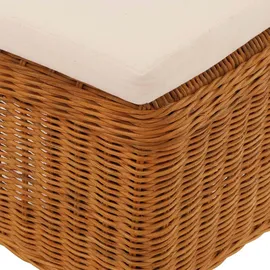 Mendler 2er-Set Esszimmerstuhl Korbstuhl Stuhl M42, Rattan ~ mit Sitzkissen