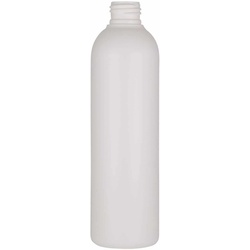 Bouteille en plastique 250 ml 'Tuffy', PEHD, blanche, col : GPI 24/410