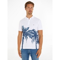 Tommy Hilfiger Poloshirt »PALM PLACEMENT PRINT REG POLO«, kontrastreicher Palmenprint, Gr. M, White, , 30950666-M