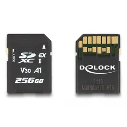 Delock Flash-Speicherkarte - 256 GB - Video Class V30 / UHS-I U3