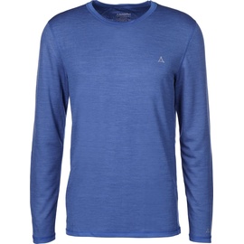 Schöffel Herren Merino Sport Shirt 1/1 Arm M, temperaturregulierendes Langarmshirt, atmungsaktives Funktionsunterwäsche-Shirt in Wollqualität, imperial b, S