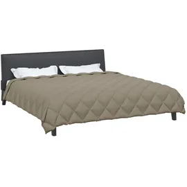 vidaXL Winterbettdecke Hellgrau 240 x 260 cm Mikrofaser