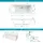 Calmwaters Calmwaters® Premium Badewanne Komplettset 180x80 cm mit Wannenträger & Ablaufgarnitur, EU, Duobadewanne für 2, Set Acryl-Badewanne rechteckig, Moderne Rechteckbadewanne 180 x 80 cm, Weiß