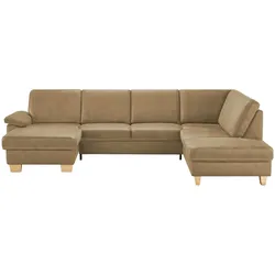 Kollektion Kraft Wohnlandschaft Kunstleder Samu ¦ beige ¦ Maße (cm): B: 316 H: 90 T: 235.0