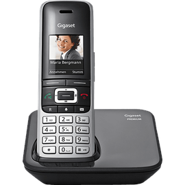 Gigaset Premium 100 DECT-Telefon Anrufer-Identifikation Schwarz, Silber