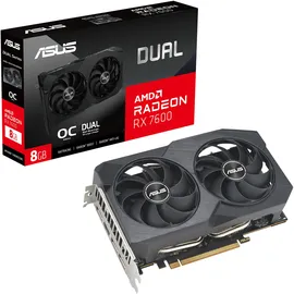 Asus Dual Radeon RX 7600 OC V2 DUAL-RX7600-O8G-V2, 8GB GDDR6 HDMI, 3x DP (90YV0IH2-M0NA00)