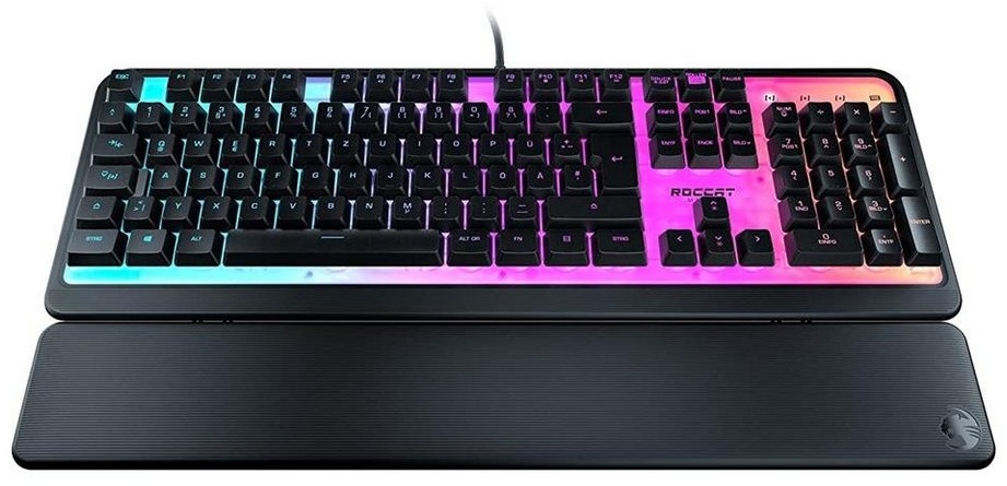 ROCCAT Magma Membrane Gaming-Tastatur (Keyboard, RGB-Beleuchtung, DE-Layout, schwarz, leise Tasten) schwarz