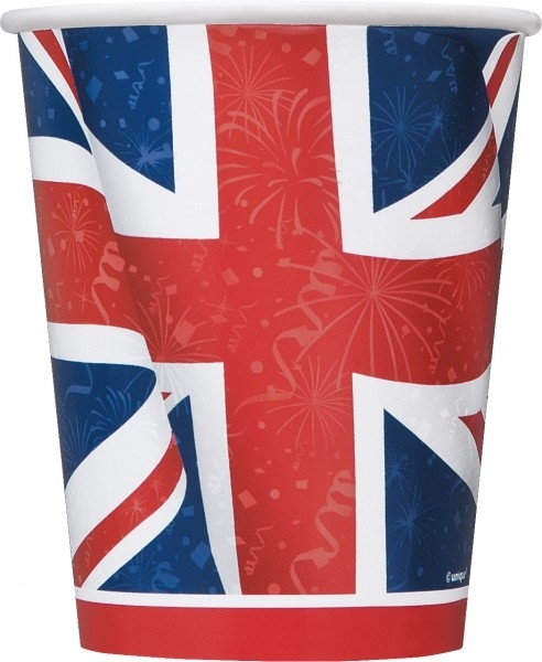 `Union Jack` Großbritannien 8 Becher
