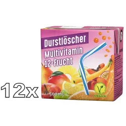 Durstlöscher Multivitamin 12-Frucht Erfrischungsgetränk 12x500ml