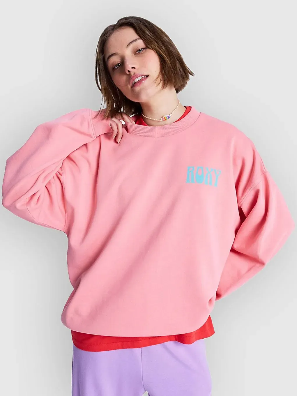 Roxy Lineup Oversized Crew Sweater plumeria Gr. XL