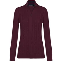 Felix Hardy Strickjacke mit Zopfmuster Bordeaux S