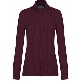 Felix Hardy Strickjacke mit Zopfmuster Bordeaux S